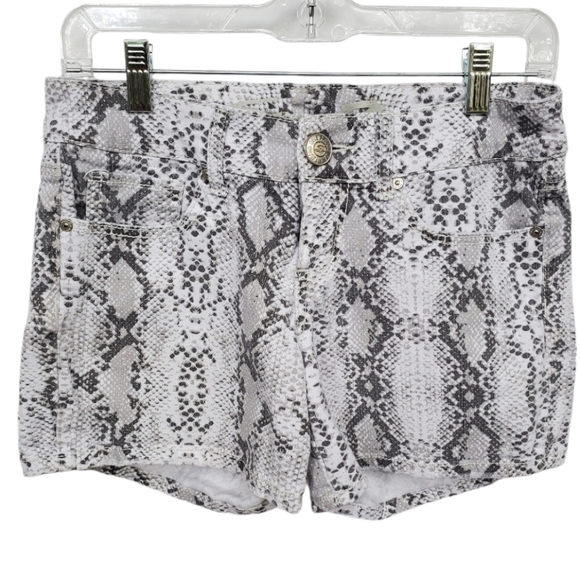 Seven 7 Stretchy Python Print Shorts sz 4 - Picture 1 of 13